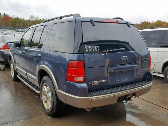 1FMZU74K74ZA93905 - 2004 FORD EXPLORER E BLUE photo 3