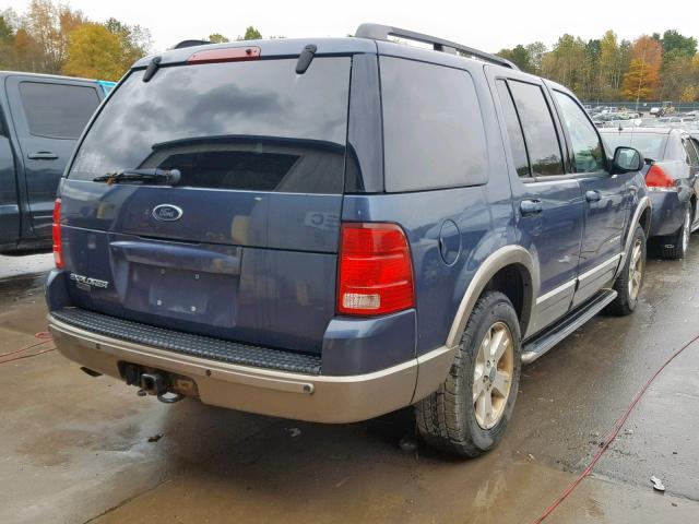 1FMZU74K74ZA93905 - 2004 FORD EXPLORER E BLUE photo 4