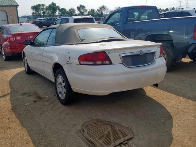 1C3EL75T23N507308 - 2003 CHRYSLER SEBRING GT WHITE photo 3