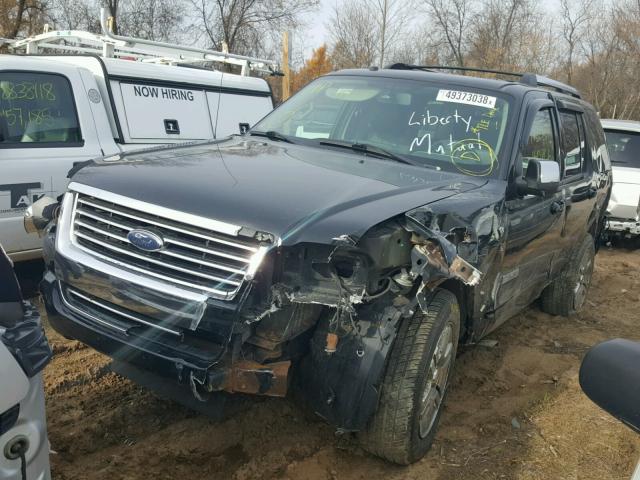 1FMEU75877UA89355 - 2007 FORD EXPLORER L BLACK photo 2