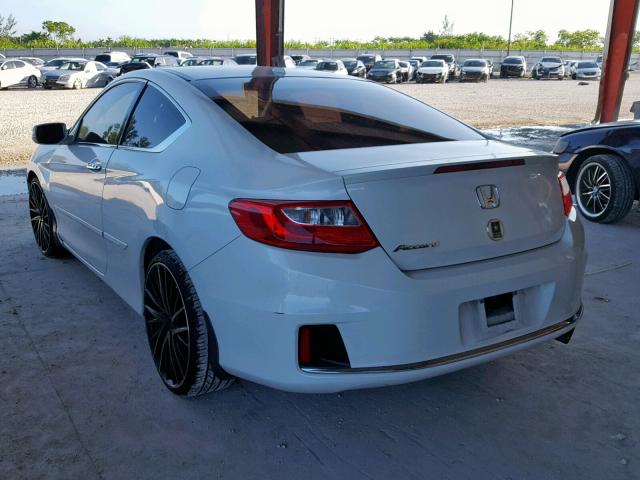 1HGCT1B85EA001094 - 2014 HONDA ACCORD EXL WHITE photo 3