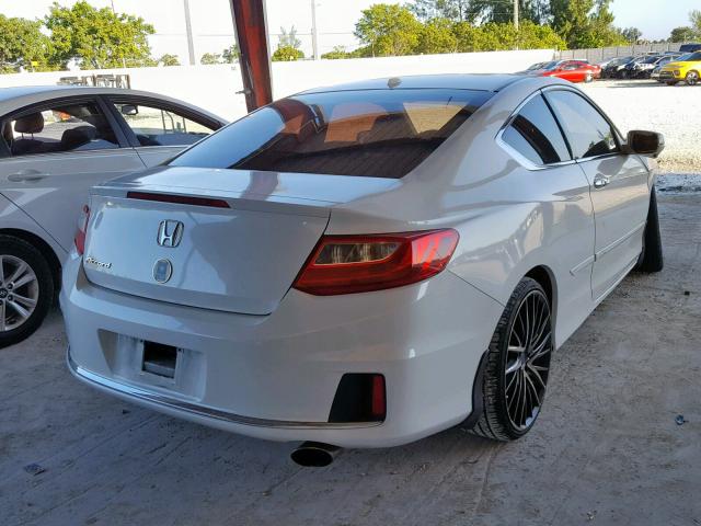 1HGCT1B85EA001094 - 2014 HONDA ACCORD EXL WHITE photo 4