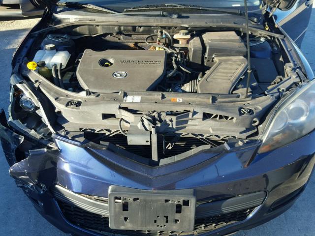 JM1BK344781153417 - 2008 MAZDA 3 HATCHBAC BLUE photo 7