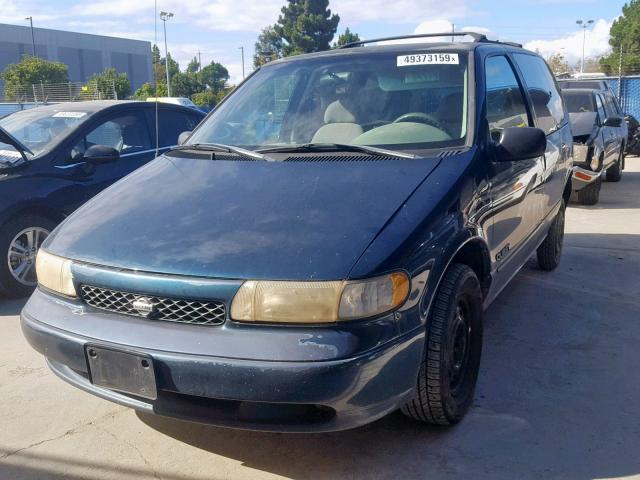 4N2DN1117WD800924 - 1998 NISSAN QUEST XE GREEN photo 2