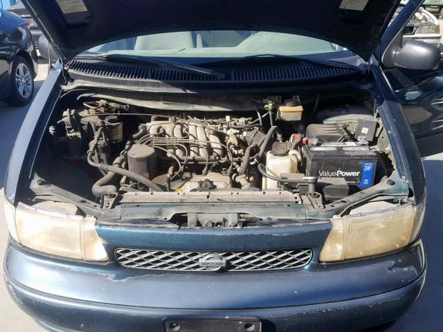 4N2DN1117WD800924 - 1998 NISSAN QUEST XE GREEN photo 7