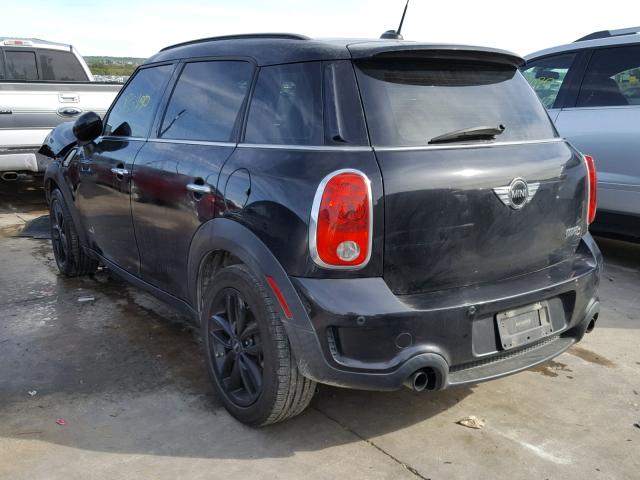 WMWZC5C51CWL58743 - 2012 MINI COOPER S C BLACK photo 3