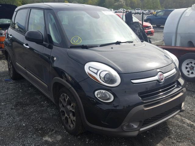 ZFBCFADH4EZ010795 - 2014 FIAT 500L TREKK BLACK photo 1