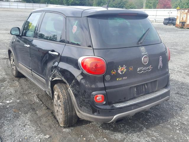 ZFBCFADH4EZ010795 - 2014 FIAT 500L TREKK BLACK photo 3