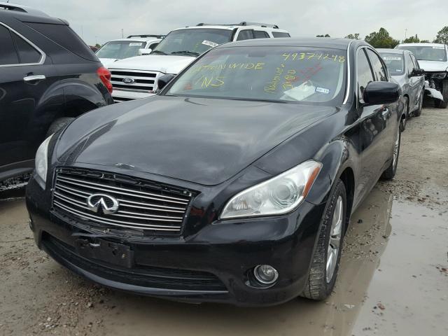 JN1BY1AP0DM514595 - 2013 INFINITI M37 BLACK photo 2