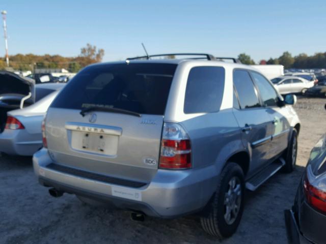 2HNYD18604H518319 - 2004 ACURA MDX TOURIN SILVER photo 4