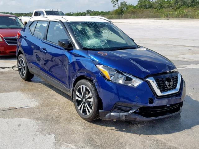 3N1CP5CU0KL533785 - 2019 NISSAN KICKS S BLUE photo 1