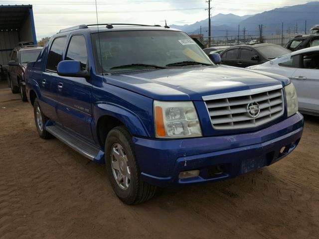 3GYEK62N54G175383 - 2004 CADILLAC ESCALADE E BLUE photo 1