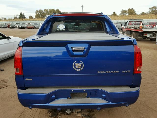 3GYEK62N54G175383 - 2004 CADILLAC ESCALADE E BLUE photo 10