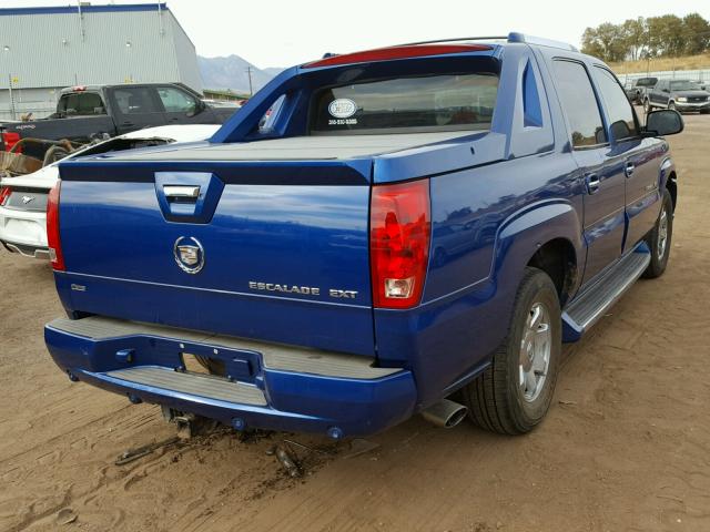 3GYEK62N54G175383 - 2004 CADILLAC ESCALADE E BLUE photo 4