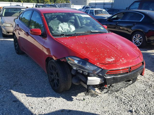 1C3CDFBH6DD641518 - 2013 DODGE DART SXT RED photo 1