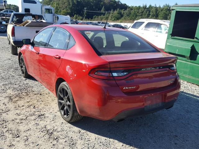 1C3CDFBH6DD641518 - 2013 DODGE DART SXT RED photo 3