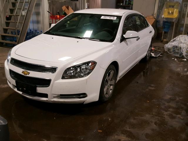 1G1ZC5E02CF335551 - 2012 CHEVROLET MALIBU 1LT WHITE photo 2