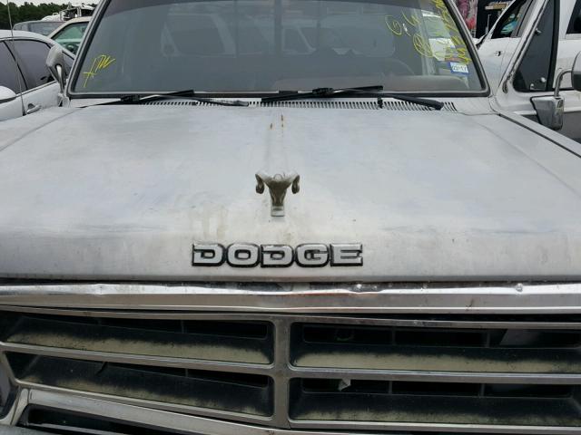 1B7FE16Y1KS052081 - 1989 DODGE D-SERIES D SILVER photo 7