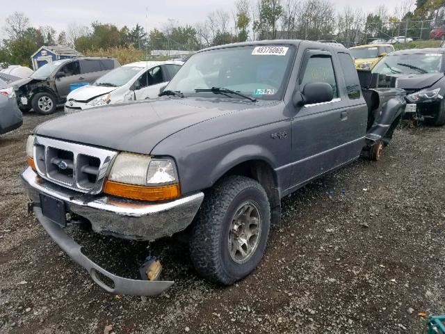 1FTZR15V1YPB68305 - 2000 FORD RANGER SUP GRAY photo 2