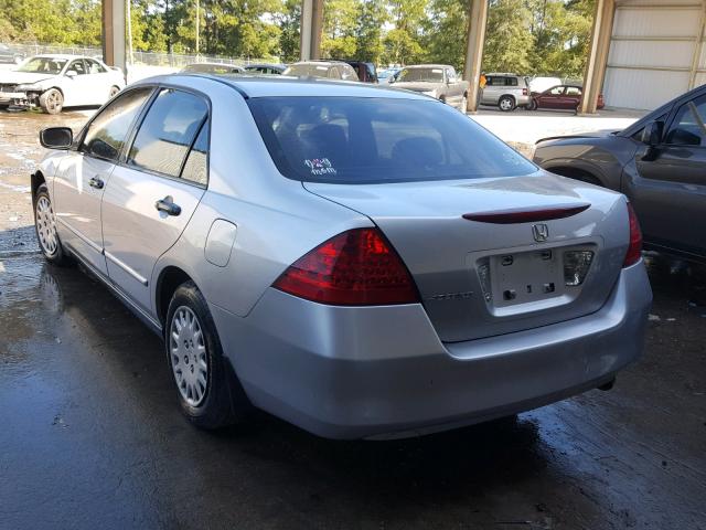 1HGCM56147A041221 - 2007 HONDA ACCORD VAL SILVER photo 3