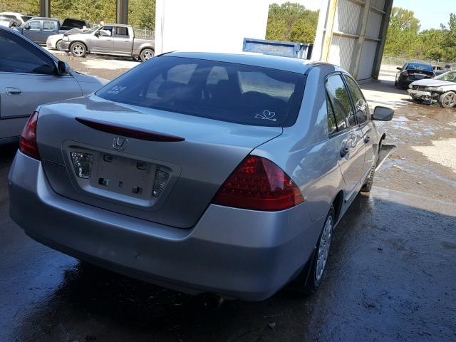 1HGCM56147A041221 - 2007 HONDA ACCORD VAL SILVER photo 4