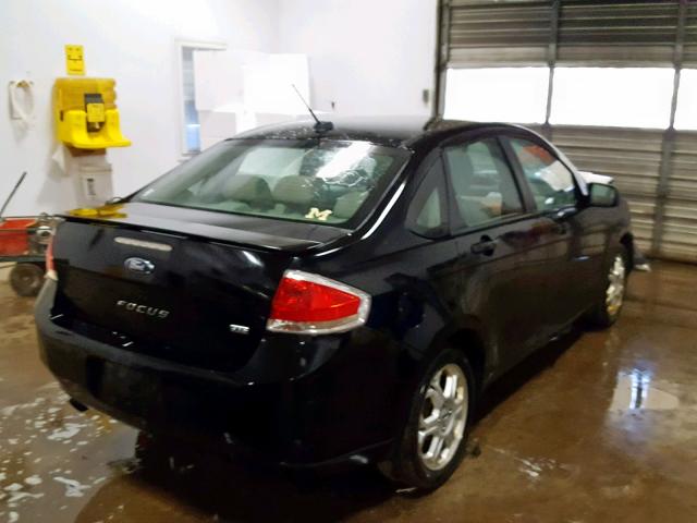 1FAHP36N39W158285 - 2009 FORD FOCUS SES BLACK photo 4