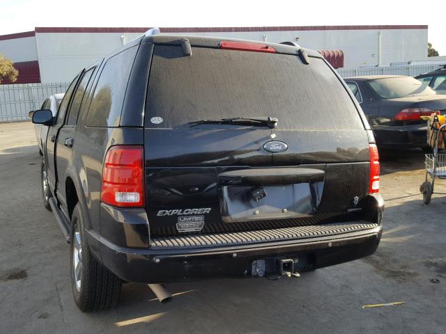 1FMZU75W33UC00364 - 2003 FORD EXPLORER L BLACK photo 3