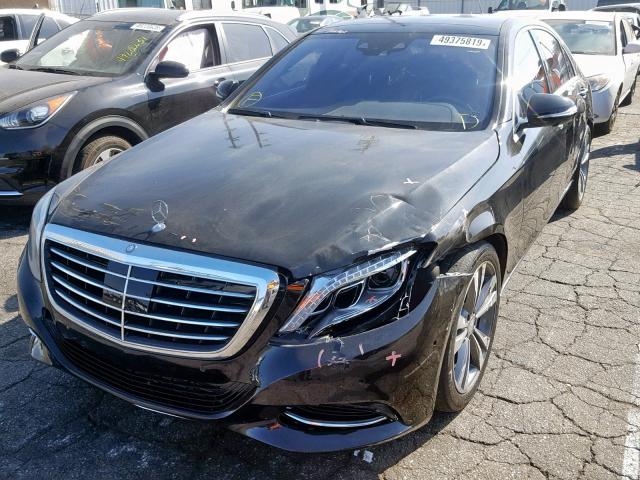 WDDUG8CB7EA042505 - 2014 MERCEDES-BENZ S 550 BLACK photo 2