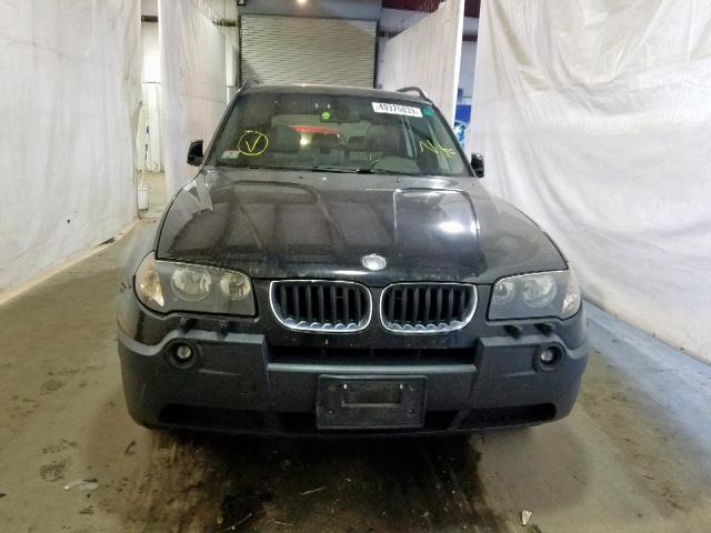 WBXPA73444WC44486 - 2004 BMW X3 2.5I BLACK photo 9