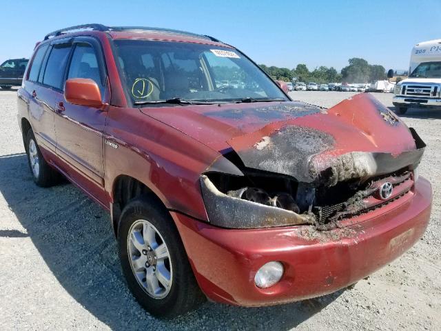 JTEGF21A330084203 - 2003 TOYOTA HIGHLANDER RED photo 1