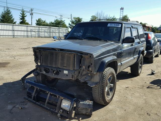 1J4FF58S3YL248002 - 2000 JEEP CHEROKEE C BLACK photo 2