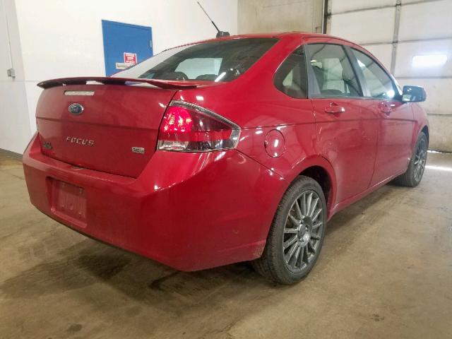 1FAHP3GN9AW156608 - 2010 FORD FOCUS SES RED photo 4