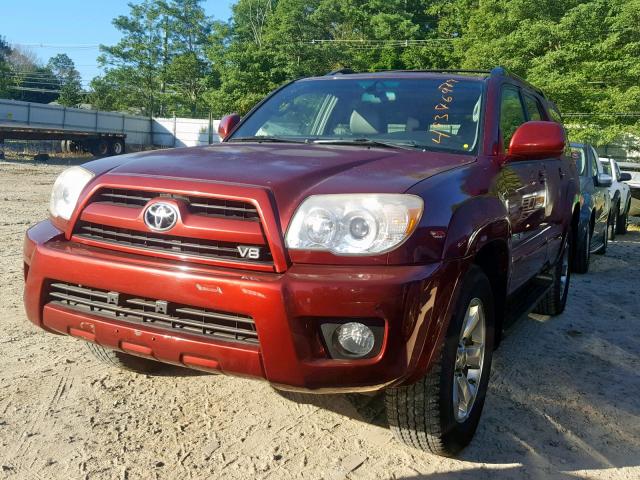 JTEBT17R268034098 - 2006 TOYOTA 4RUNNER LI RED photo 2