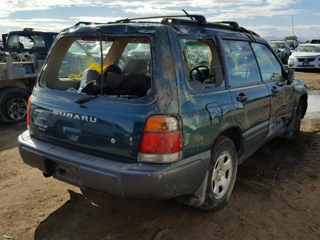 JF1SF6354YG726874 - 2000 SUBARU FORESTER L GREEN photo 4