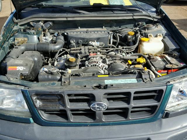 JF1SF6354YG726874 - 2000 SUBARU FORESTER L GREEN photo 7