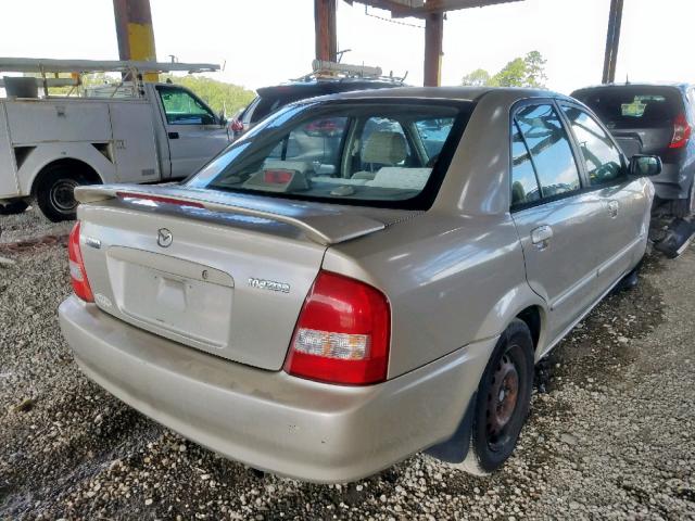 JM1BJ222XY0204736 - 2000 MAZDA PROTEGE DX BEIGE photo 4