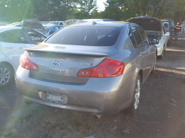 JNKCV61F99M053093 - 2009 INFINITI G37 GRAY photo 4