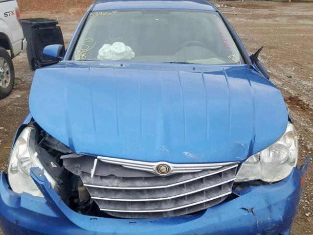 1C3LC46K67N539857 - 2007 CHRYSLER SEBRING BLUE photo 7