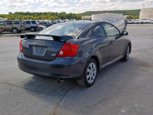 JTKDE177370169105 - 2007 TOYOTA SCION TC ნაცრისფერი ფოტო 4