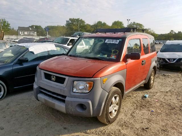 5J6YH27613L048850 - 2003 HONDA ELEMENT EX ORANGE photo 2