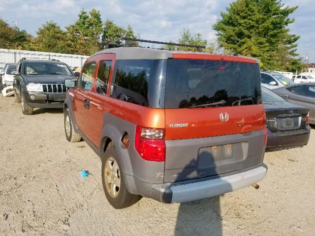 5J6YH27613L048850 - 2003 HONDA ELEMENT EX ORANGE photo 3