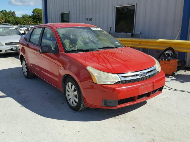 1FAHP34N58W186073 - 2008 FORD FOCUS S/SE RED photo 1