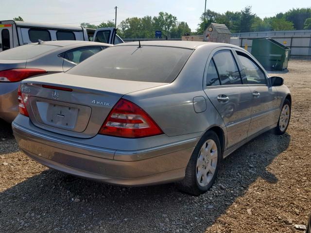 WDBRF87H76F734994 - 2006 MERCEDES-BENZ C 350 4MAT GOLD photo 4