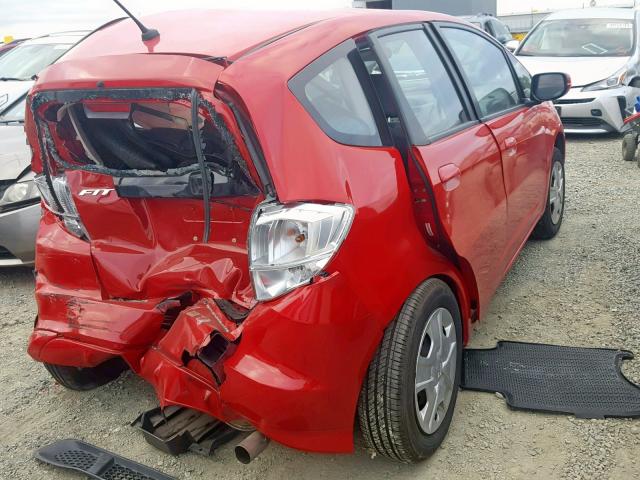 JHMGE8H31DC073121 - 2013 HONDA FIT RED photo 4