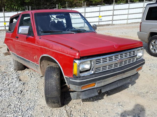 1GNCT18Z0N0119744 - 1992 CHEVROLET BLAZER S10 RED photo 1