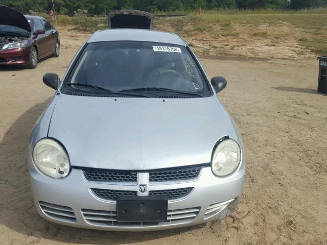 1B3ES56C64D505202 - 2004 DODGE NEON SXT SILVER photo 9