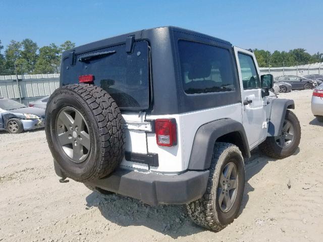 1C4GJWAG5EL289599 - 2014 JEEP WRANGLER S WHITE photo 4