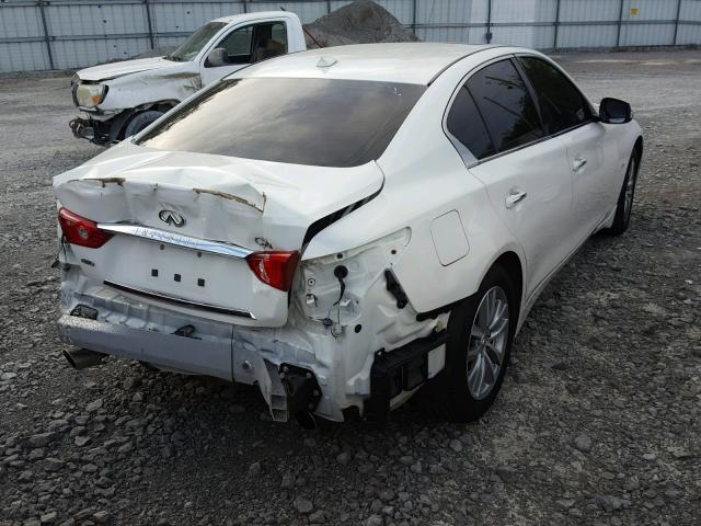 JN1BV7AR1FM392779 - 2015 INFINITI Q50 BASE WHITE photo 4