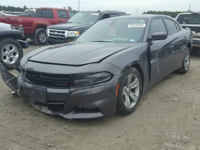 2C3CDXHGXFH777936 - 2015 DODGE CHARGER SX GRAY photo 2