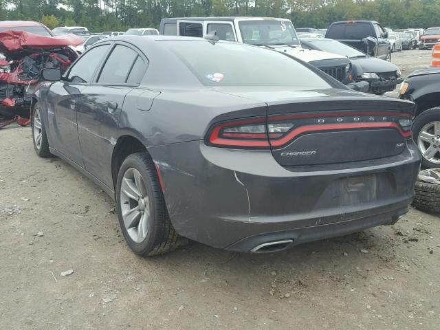 2C3CDXHGXFH777936 - 2015 DODGE CHARGER SX GRAY photo 3